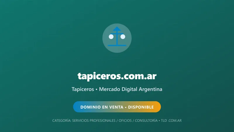Identidad gráfica y activo digital para Tapiceros en Argentina